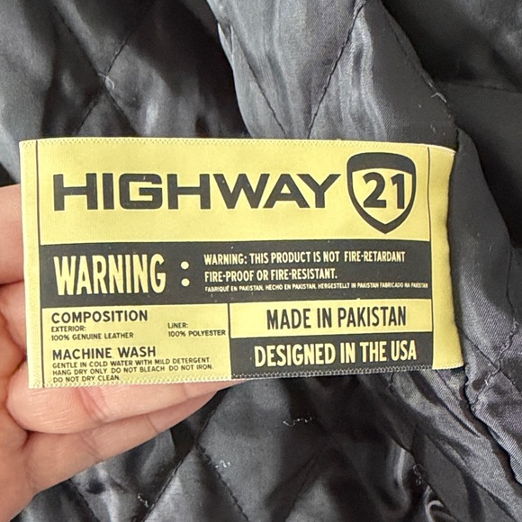 Classic Black Biker Jacket- fits like a 2X - Picture 5 of 5